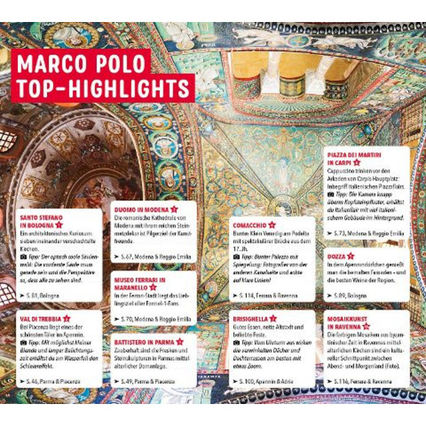 MARCO POLO REISEFÜHRER EMILIA-ROMAGNA, BOLOGNA, PARMA - Reiseführer