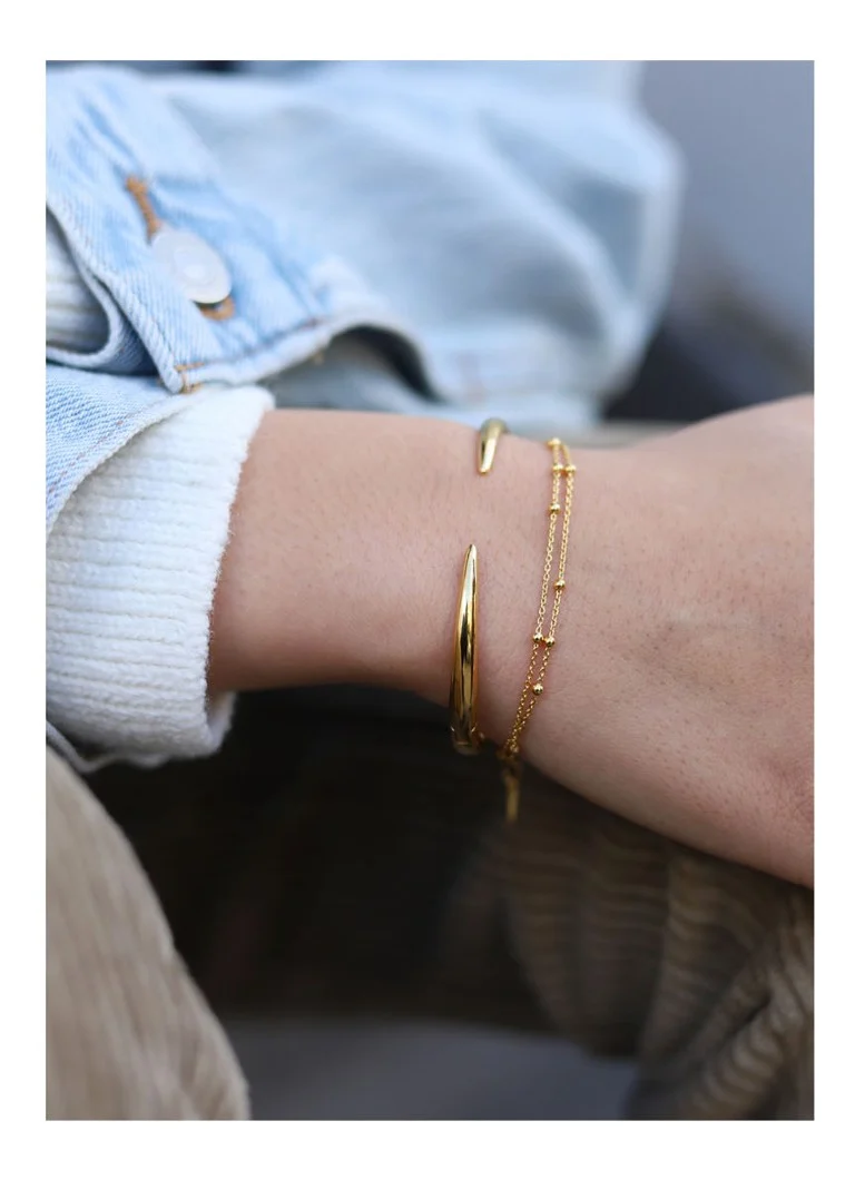 Missoma Double Chain link bracelet gold-plated