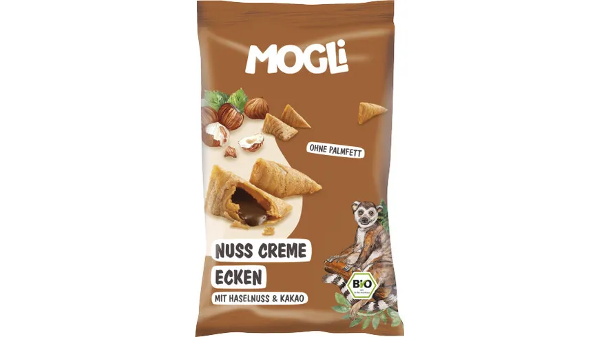 Mogli Bio Nuss Creme Ecken mit Haselnuss & Kakao 30 g