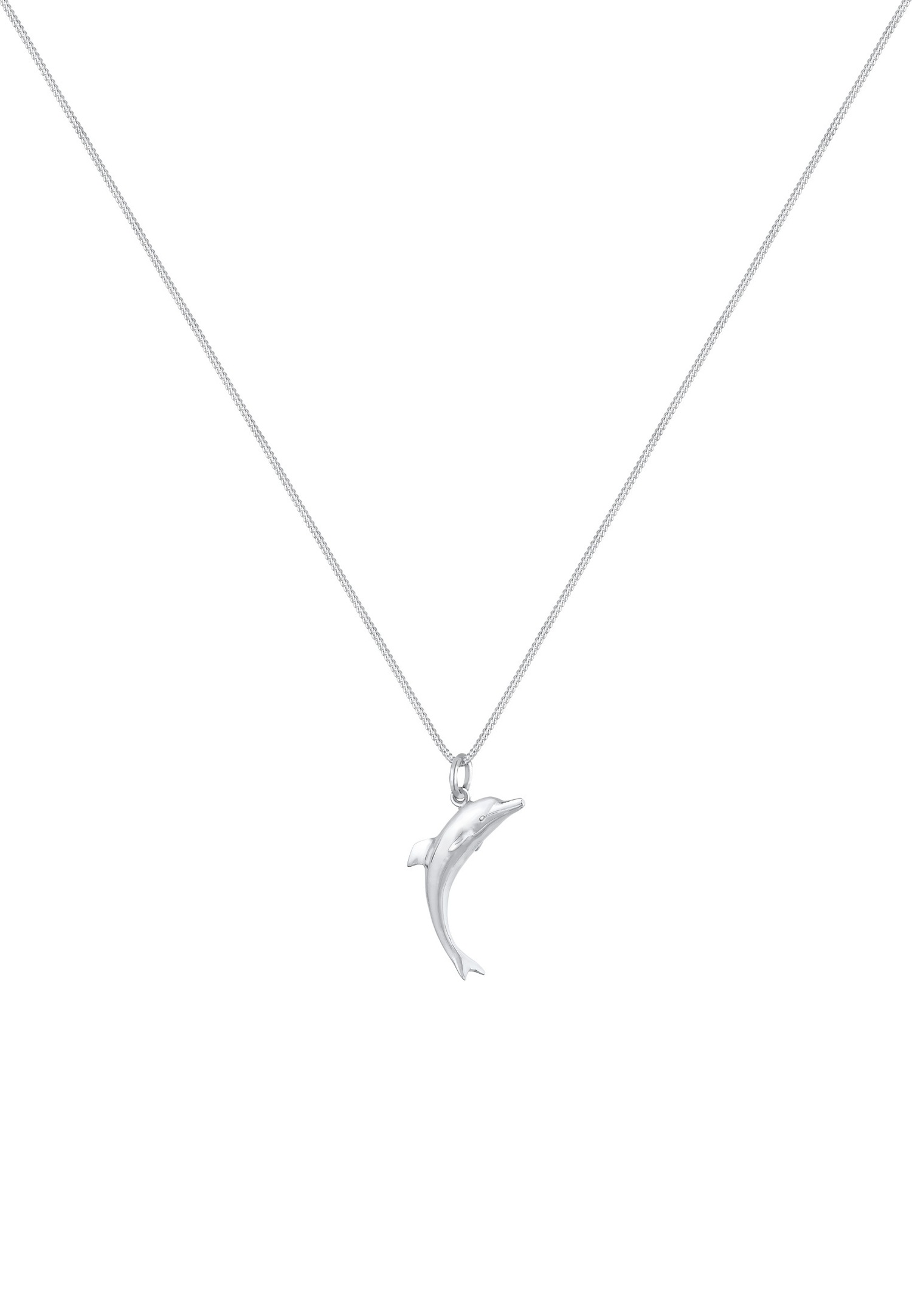 Pendentif Elli pour femme « Dauphin joueur » en argent sterling 925
