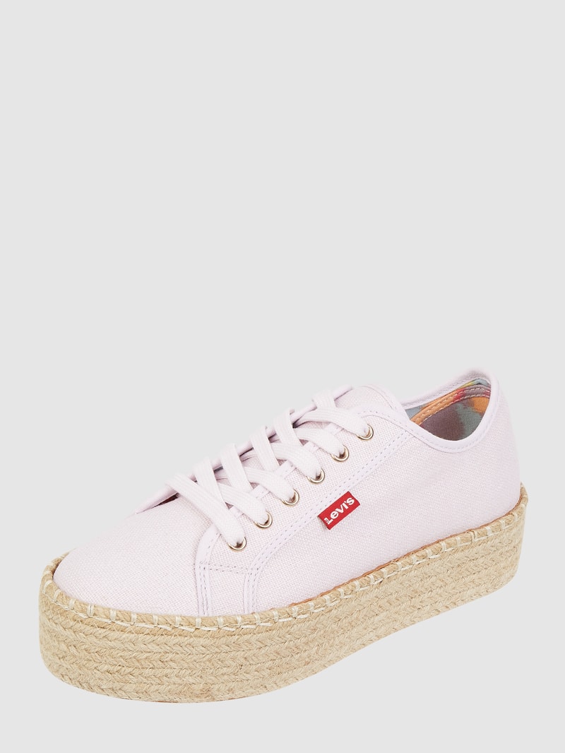 Plateau-Sneaker aus Canvas Modell 'Lavic' in hellrosa
