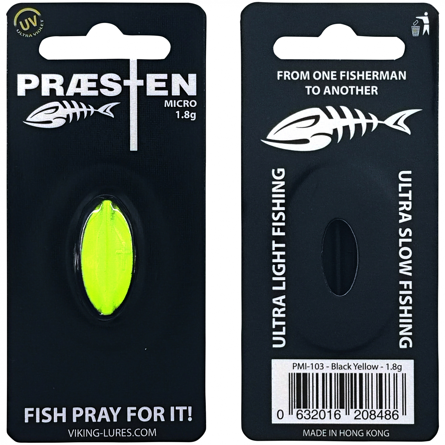OGP Inlineköder Præsten Micro (Black Yellow)