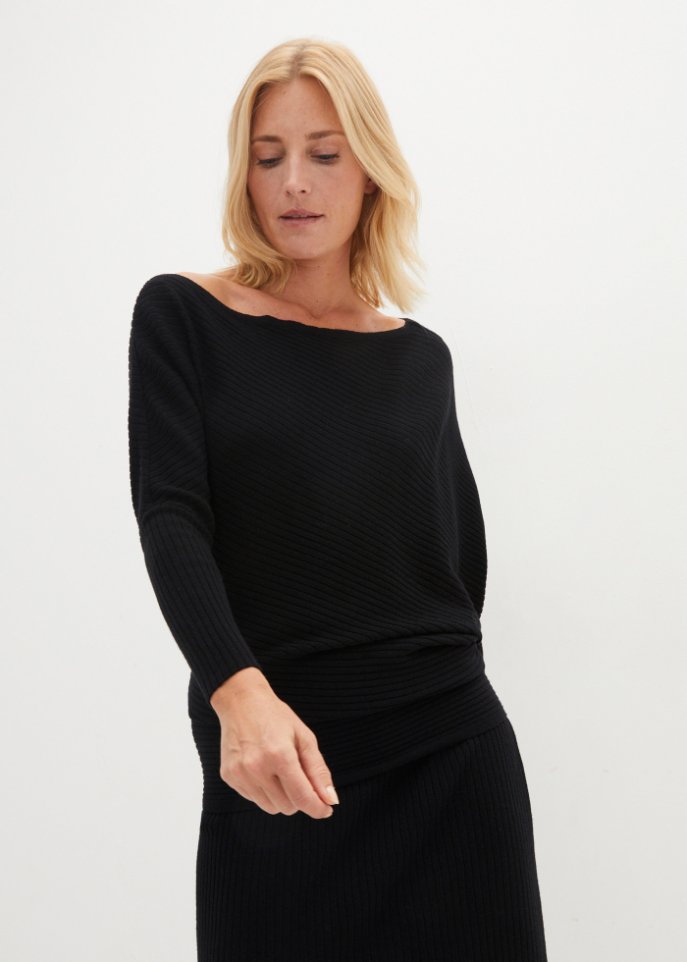 Pullover mit Carmen-Ausschnitt