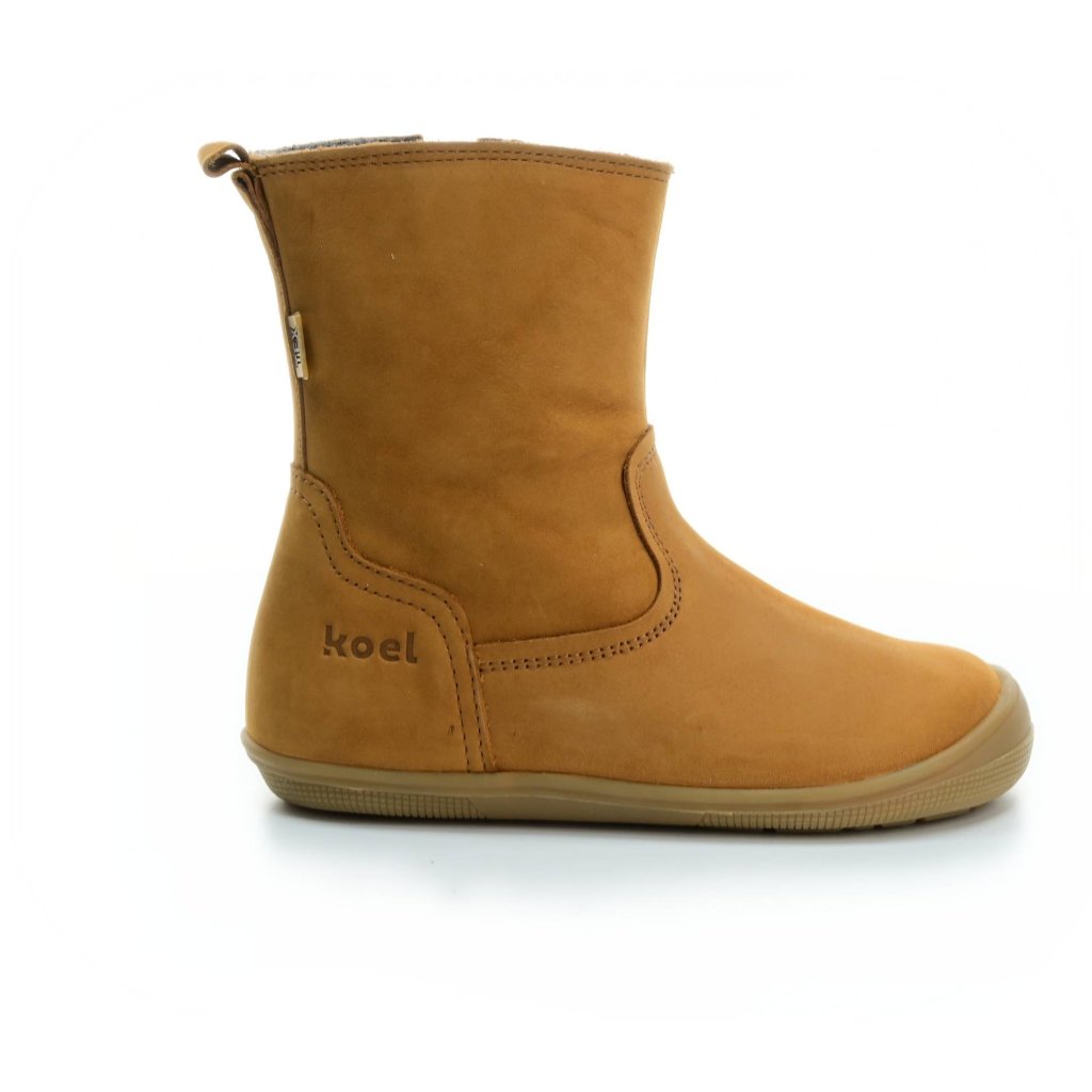 Koel4kids Eleanor TEX Wool Cognac 07T020.207-550 mit Wolle gefütterte Barfußhalbstiefel