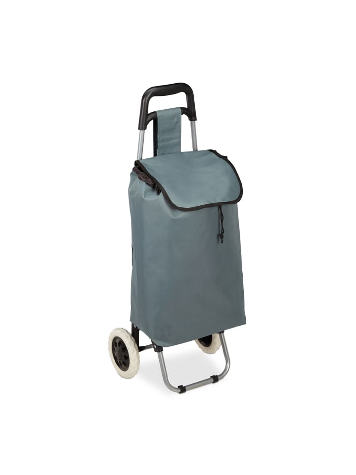 relaxdays Einkaufstrolley in Grau günstig kaufen onesize