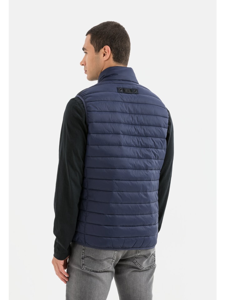 Camel Active Steppweste aus recyceltem Polyester in Dunkelblau günstig kaufen