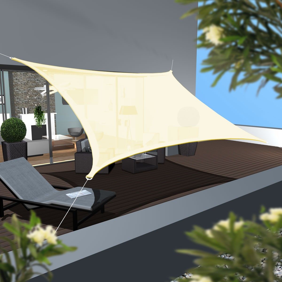 AMANKA 3x5 beiges HDPE Sonnensegel