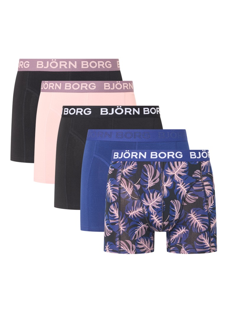 Boxers Björn Borg avec bande logotée, lot de 5