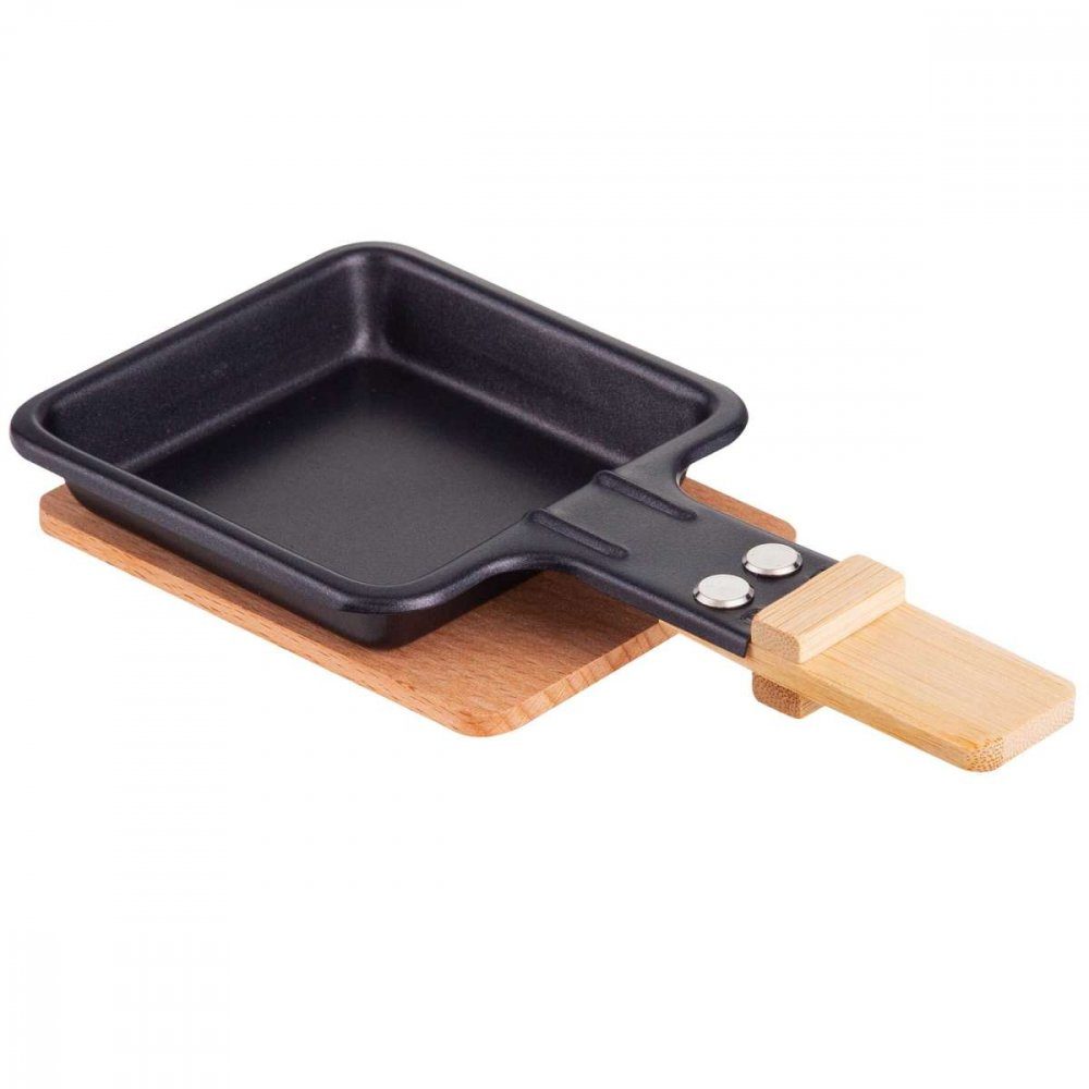 Syntrox Raclettepfännchen Syntrox Holz Untersetzer für Raclette Pfännchen 4 Stück