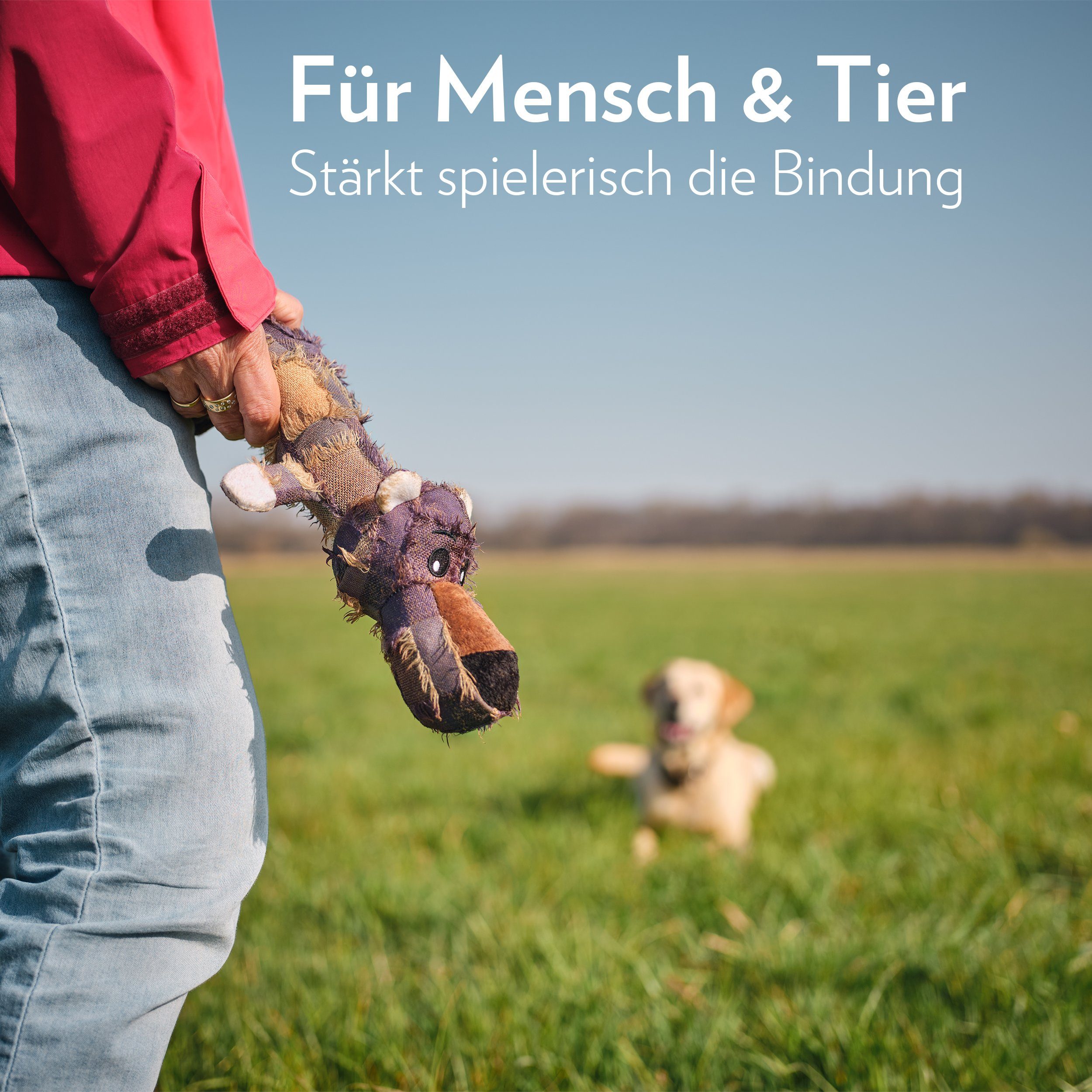 TETHAK Tierkuscheltier Hundespielzeug, Quietschend, (1-tlg)
