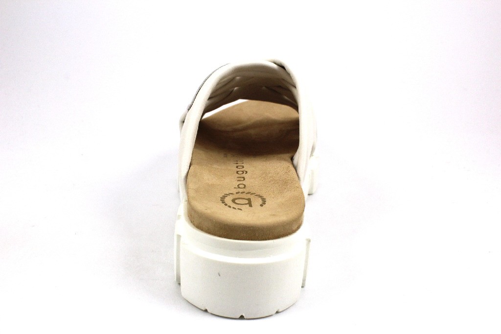 BUGATTI Klassische Sandalen weiss white