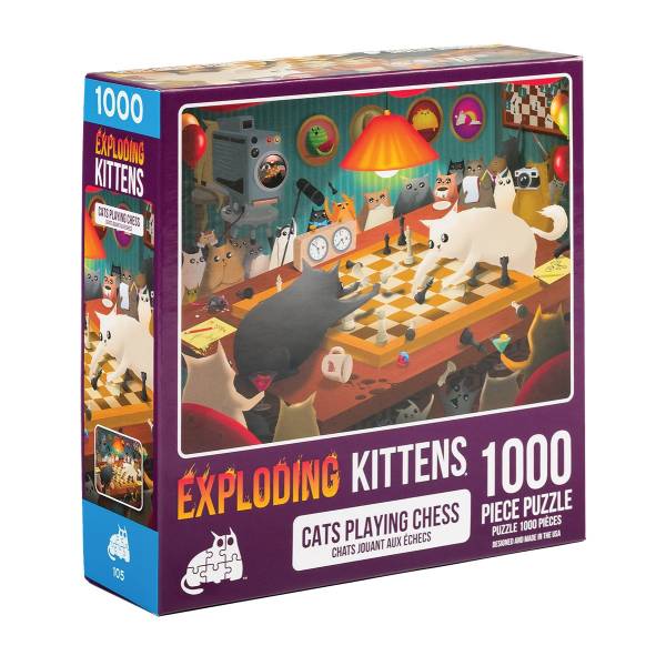 Exploding Kittens Puzzle: Cats Playing Chess (Erw.)