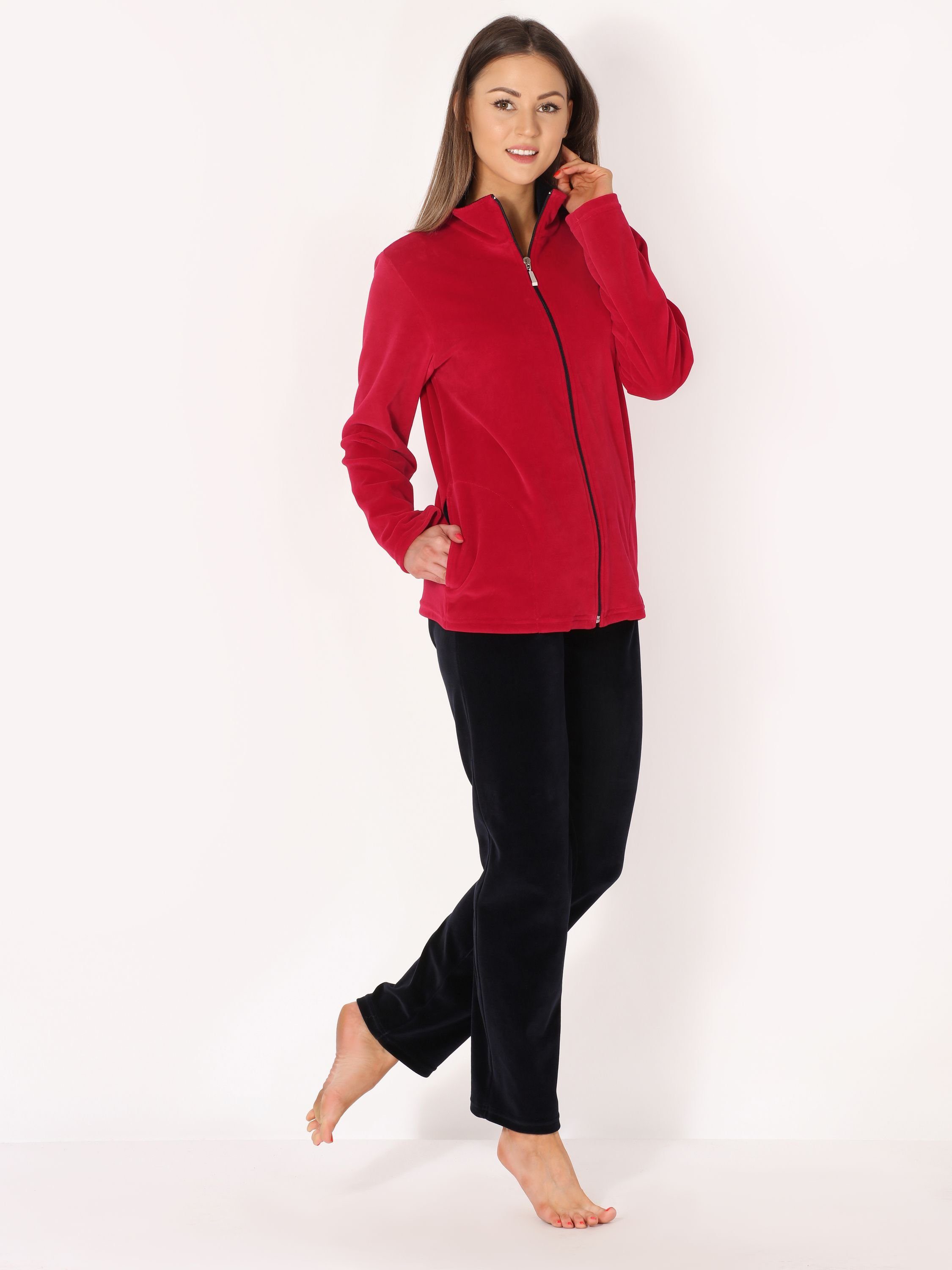 Merry Style Trainingsanzug Damen Velours Freizeitanzug Hausanzug