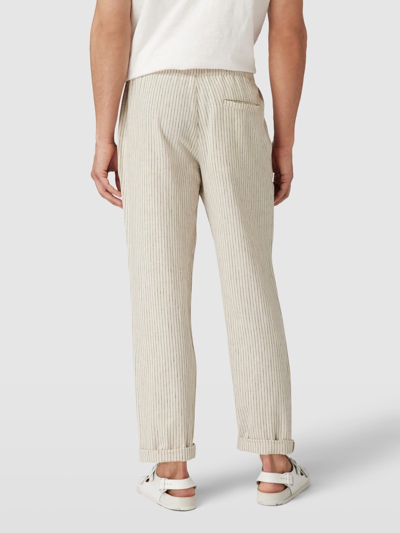 Stoffhose in melierter Optik in offwhite meliert