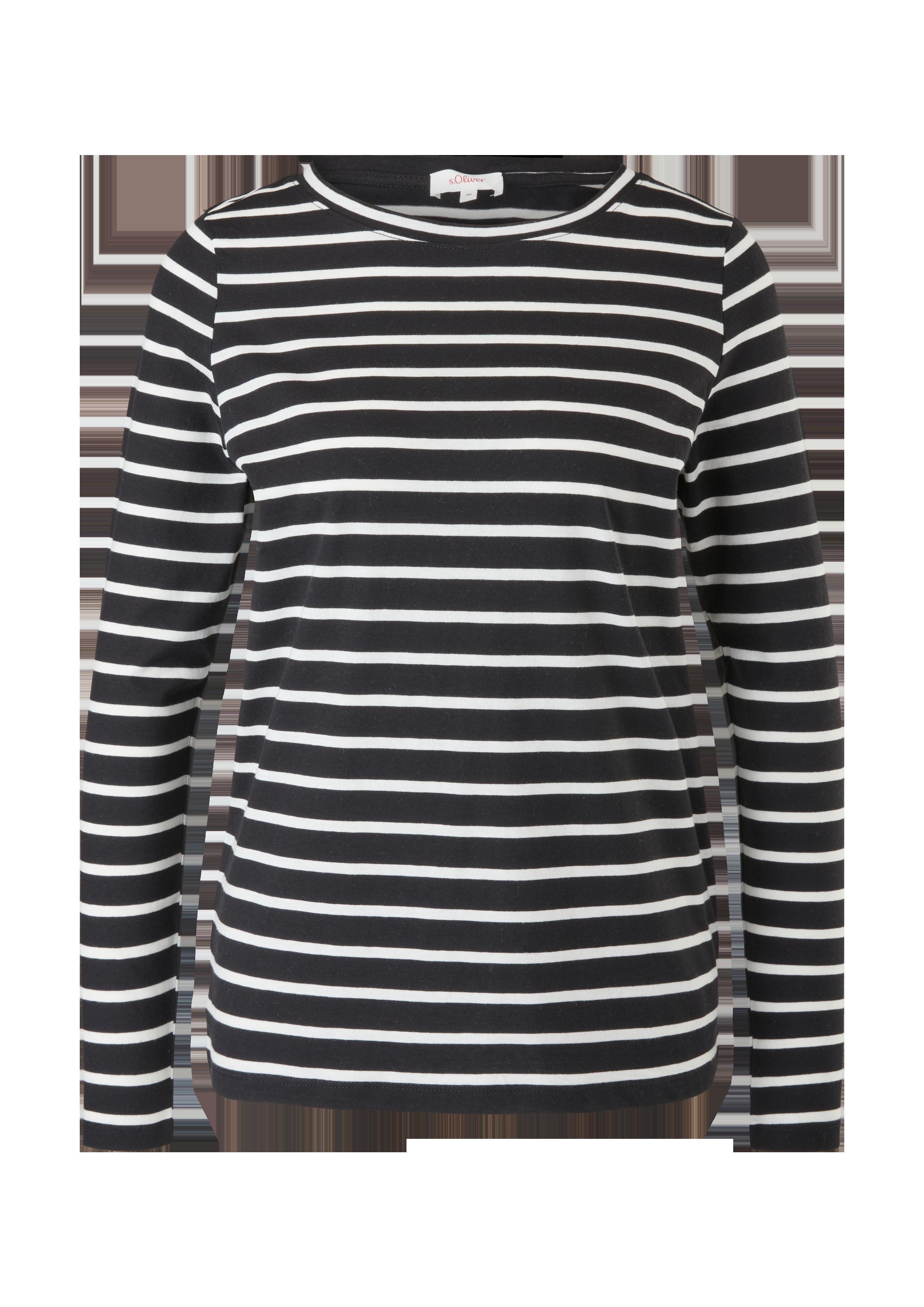Gestreiftes Langarmshirt aus Jersey  2121699-99G2