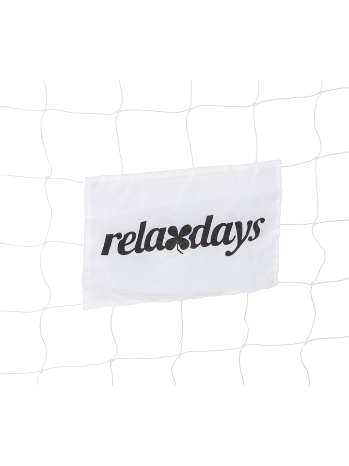 relaxdays Fußballtor in Weiß/ Schwarz - (B)300 x (H)200 x (T)90 cm günstig kaufen onesize
