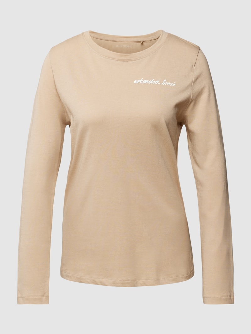 Longsleeve mit Statement-Print Modell 'MIX N MATCH' in beige