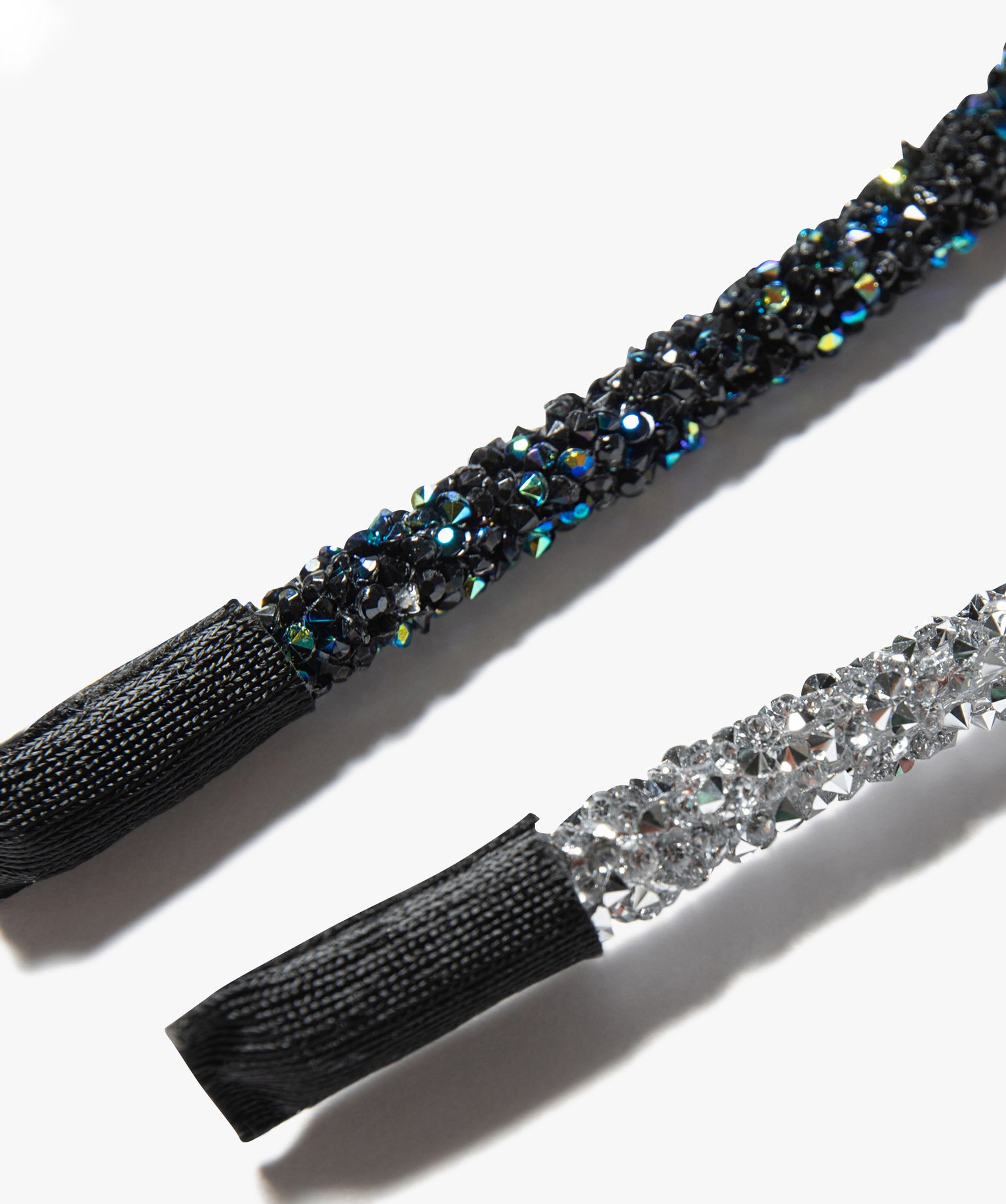 Serre-tête femme fins, ronds à strass (lot de 2) argent | GEMO