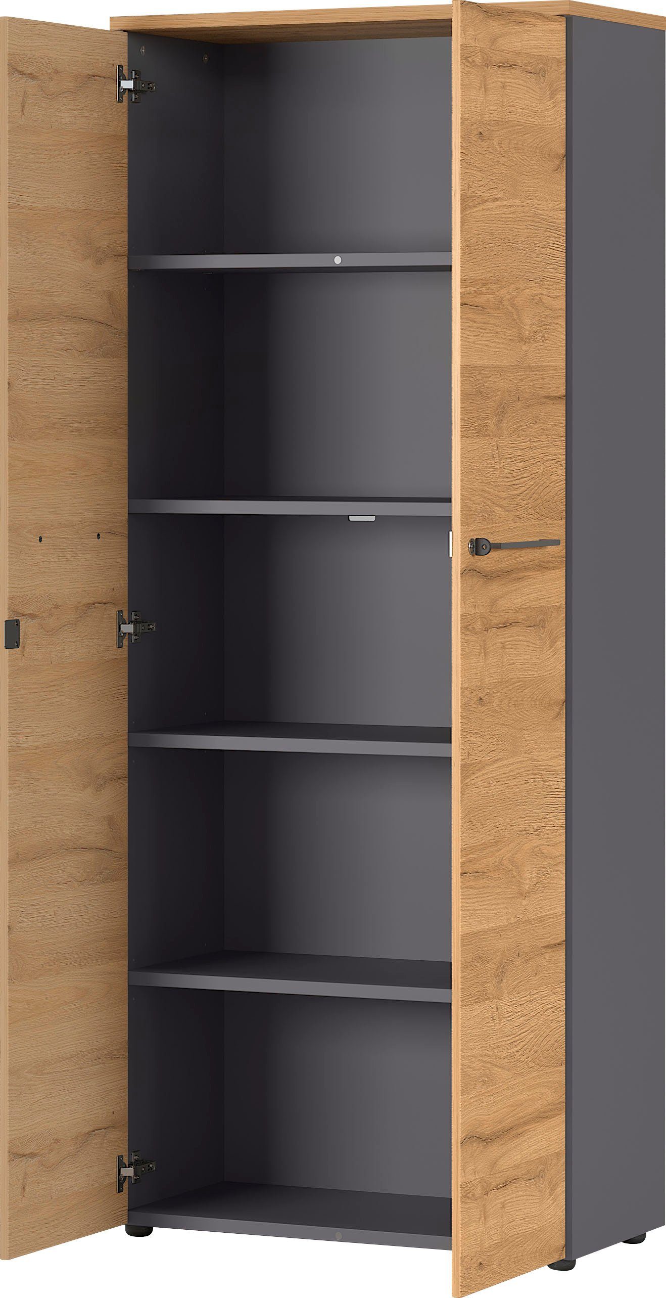 GERMANIA Aktenschrank GW-Agenda Mehrzweckschrank, Maße 80x40x197 cm, Made in Germany