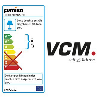 VCM Sammelvitrine Udina mit Beleuchtung Silber