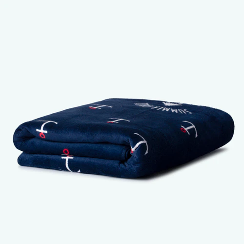 Monterosso rectangular navy blue towel