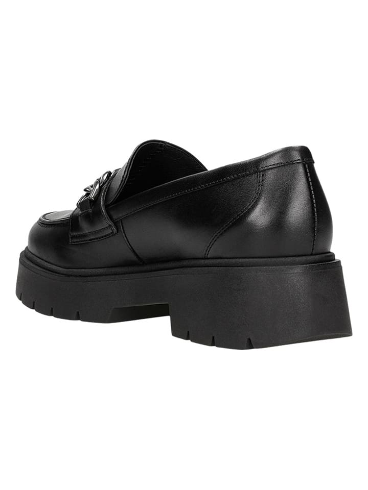 Wojas Leder-Mokassins in Schwarz günstig kaufen