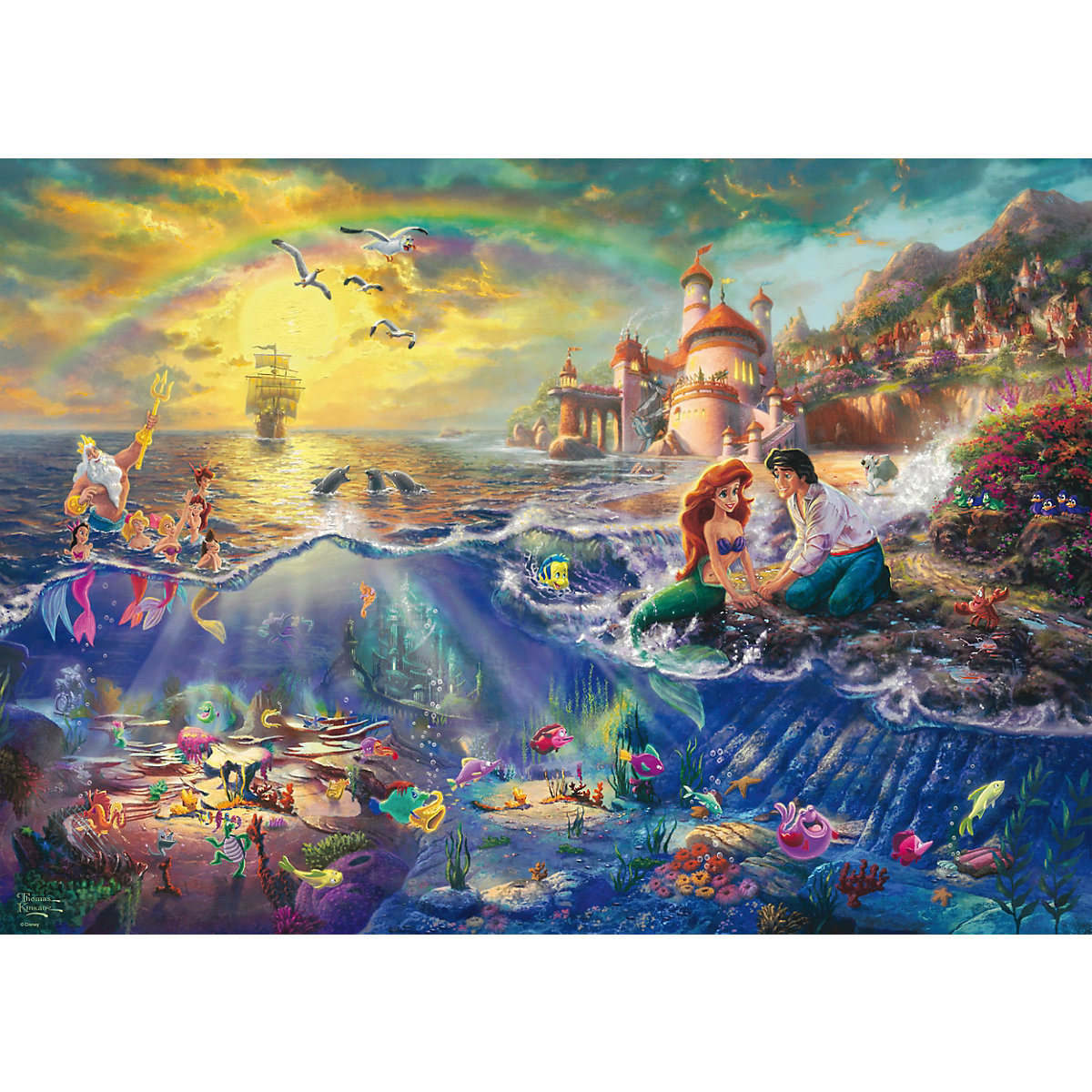 Puzzle 1000 Teile Thomas Kinkade   Arielle