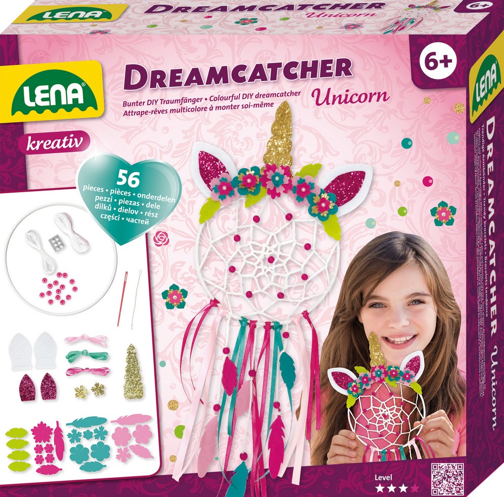 LENA Dreamcatcher Einhorn, Faltschachtel
