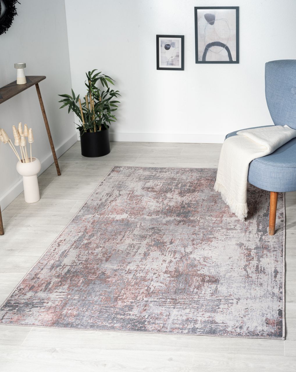 MyFlair Teppich Olivia, 120cm x 180cm, Farbe grau/braun Mix, rechteckig