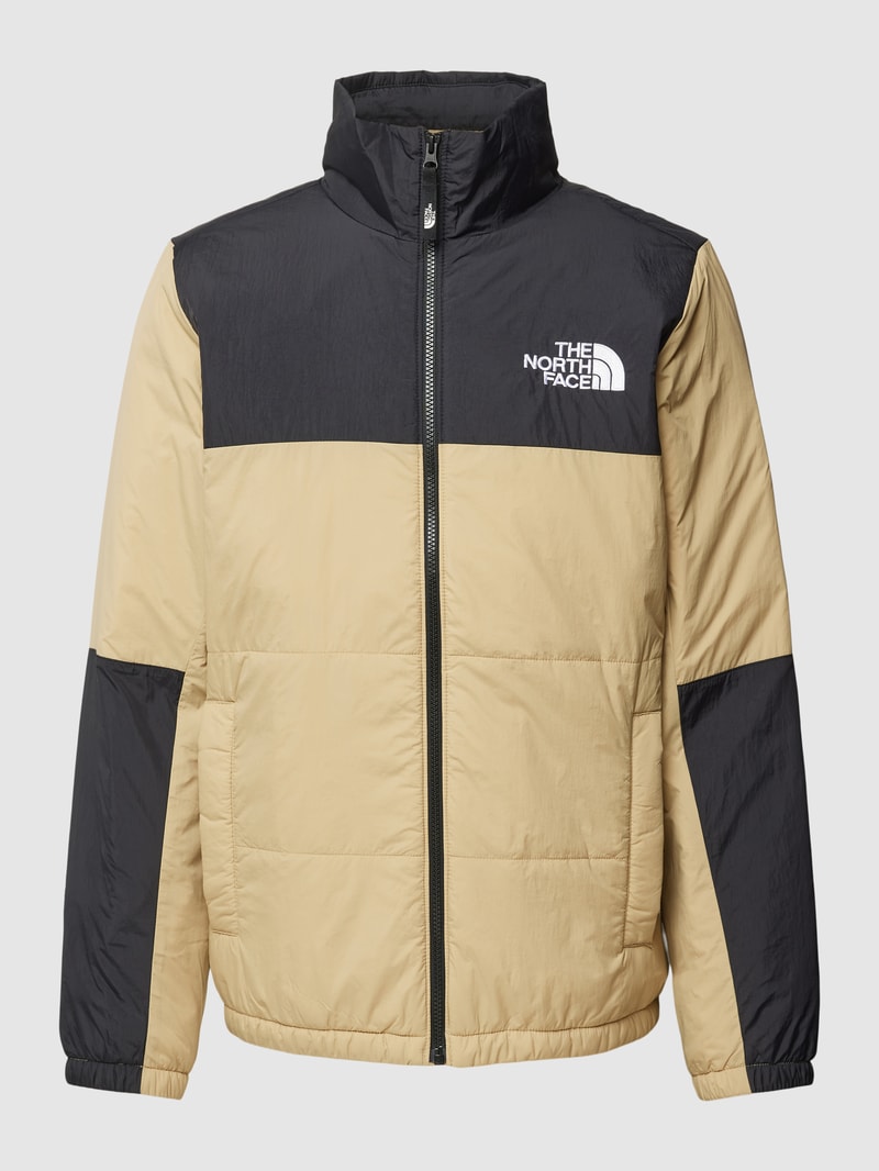Steppjacke mit Label-Stitching Modell 'GOSEI' in beige