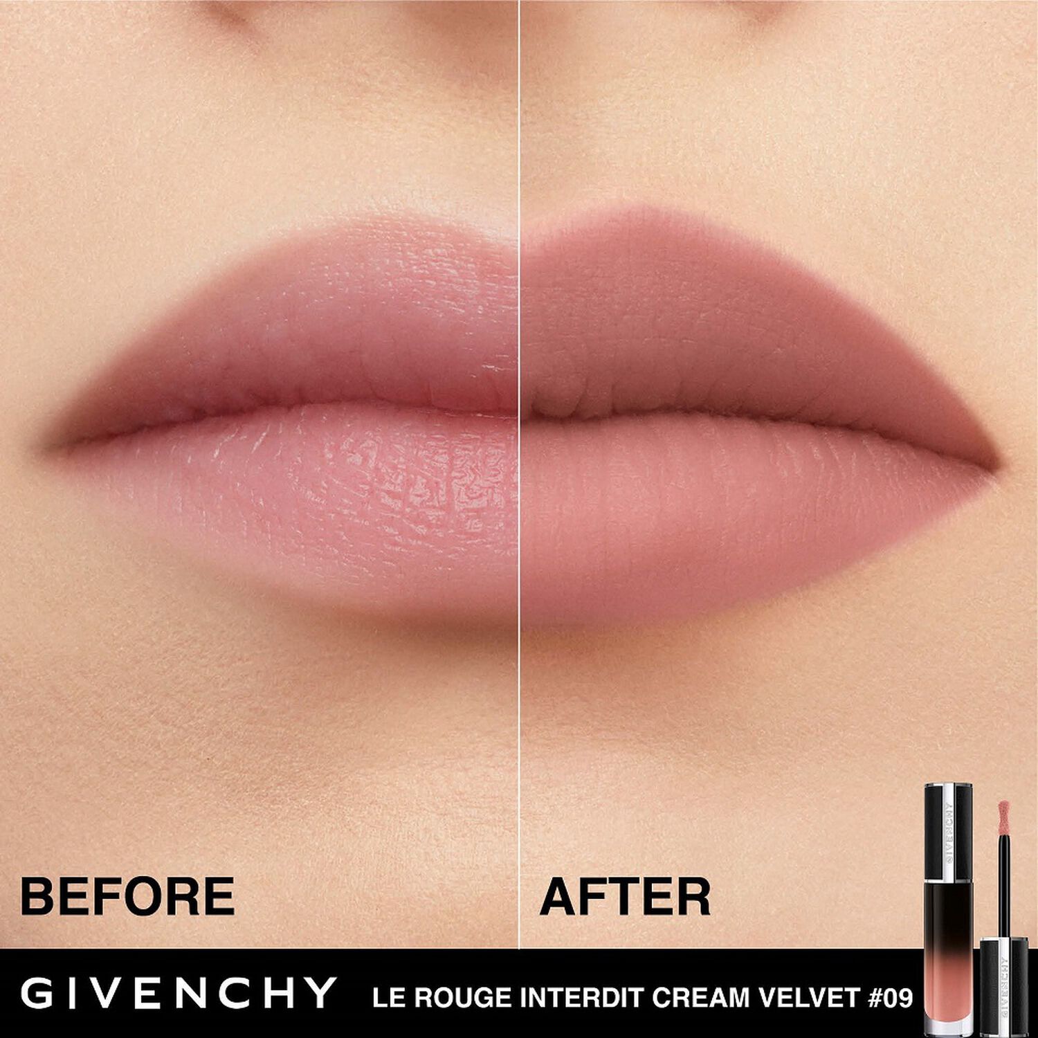 Givenchy Le Rouge Interdit Cream Velvet Rouge à Lèvres Mat Longue Tenue