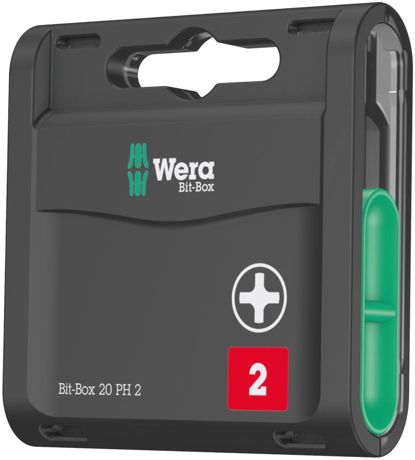 Wera 05057750001 Bit Box 20 PH 2x25, 1/4"