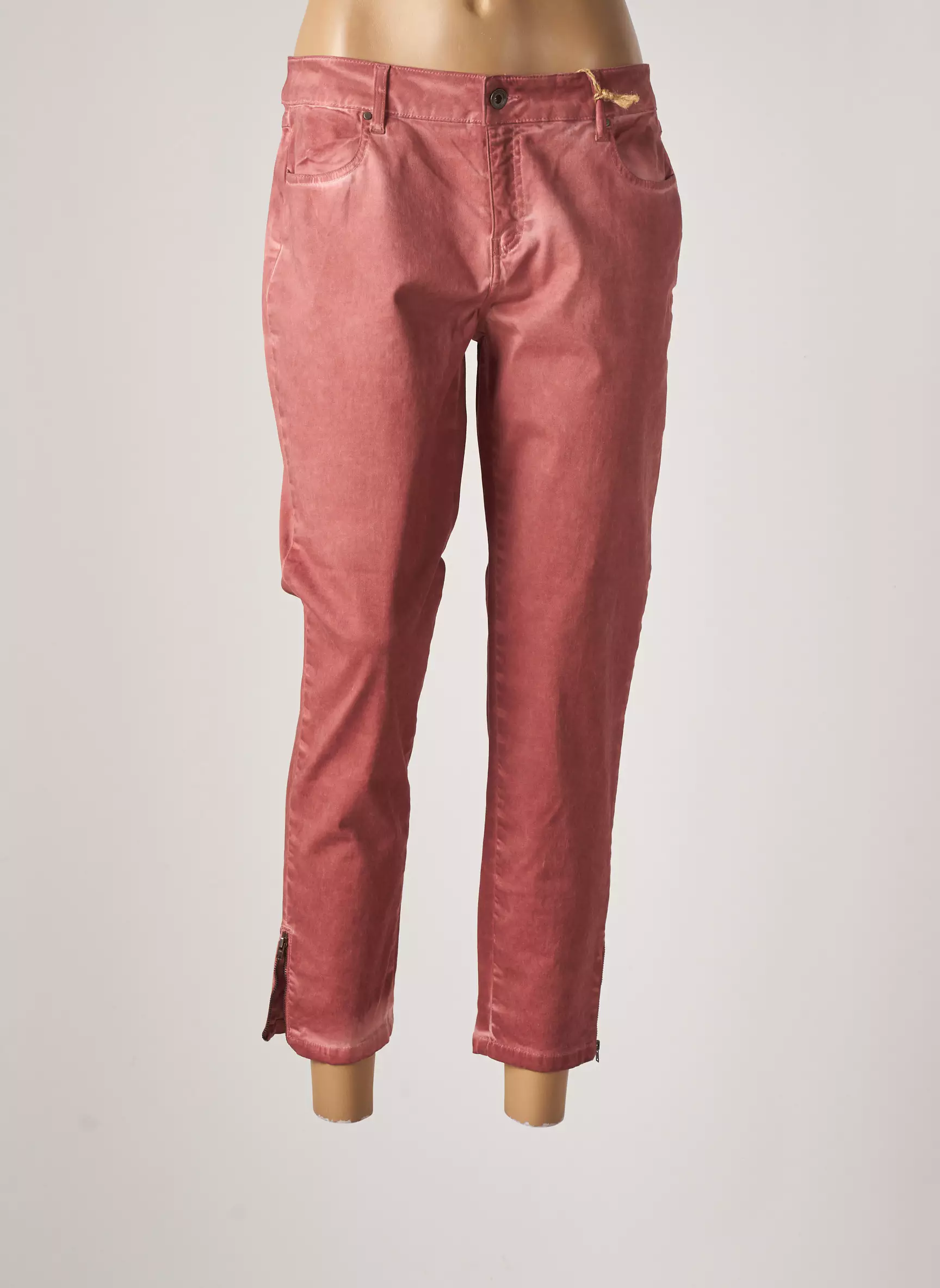 Et Compagnie Pantalon7 8 Femme couleur rose