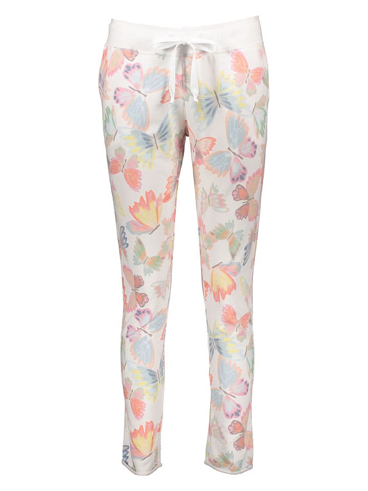 Juvia Pyjama-Hose in Weiß/ Bunt günstig kaufen