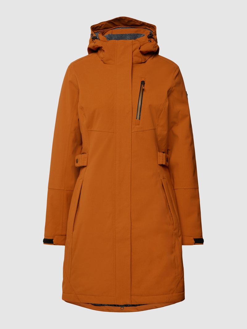 Jacke mit Label-Details Modell 'KOW' in messing
