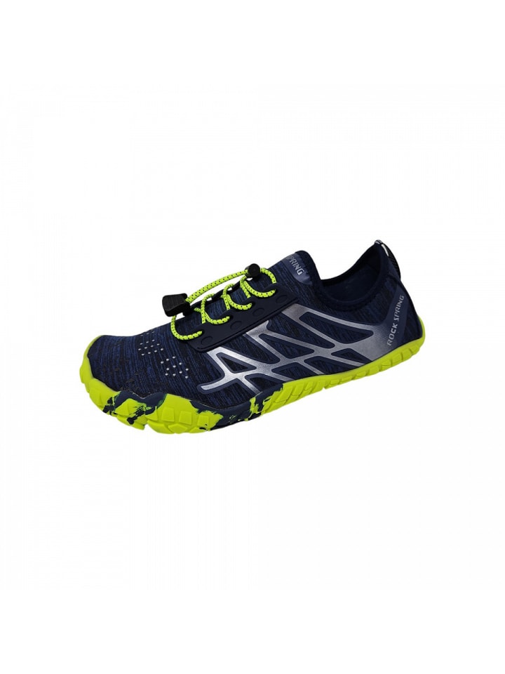 Rock Spring sportlicher Schnürer Barfußschuh in Blau günstig kaufen