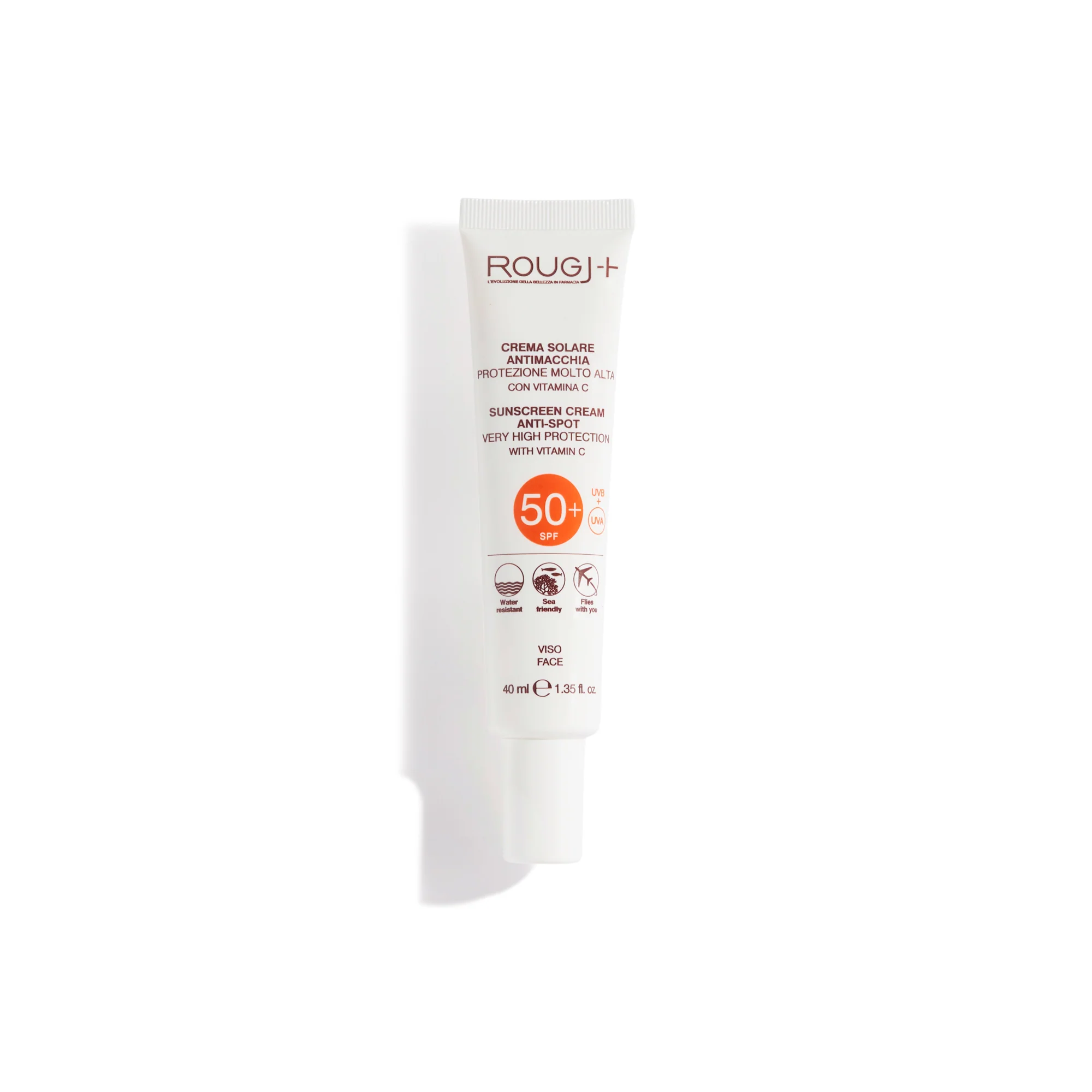 Opaľovací krém proti nedokonalostiam pleti SPF50+ - Vysoko ochranný opaľovací krém na tvár.