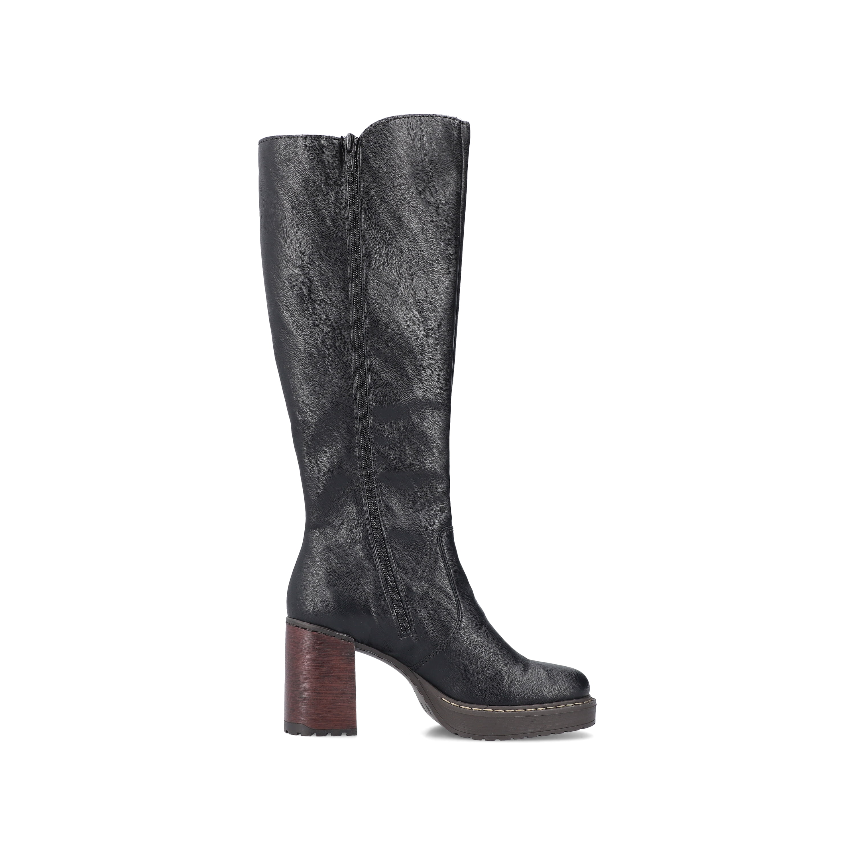 Rieker Damen Hochschaftstiefel tiefschwarz