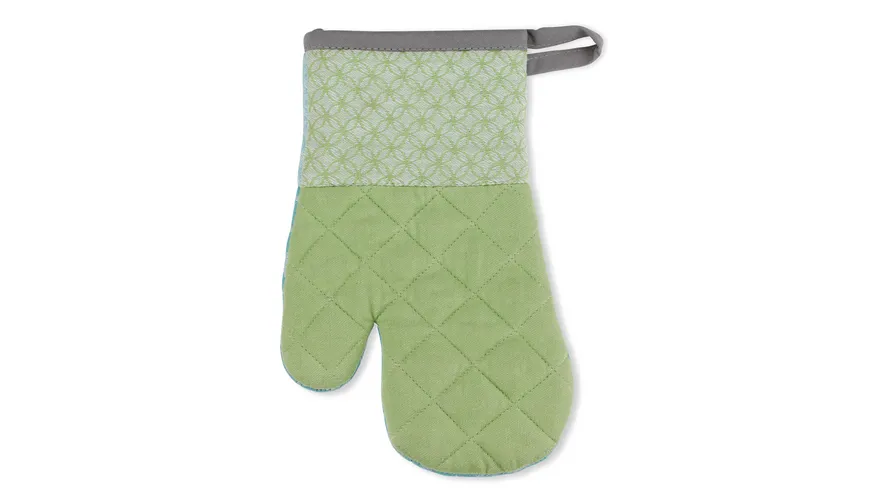 kela Topfhandschuh Carla 100% Baumwolle pastellgrün Kreise 28 x 18 cm pastellgrün