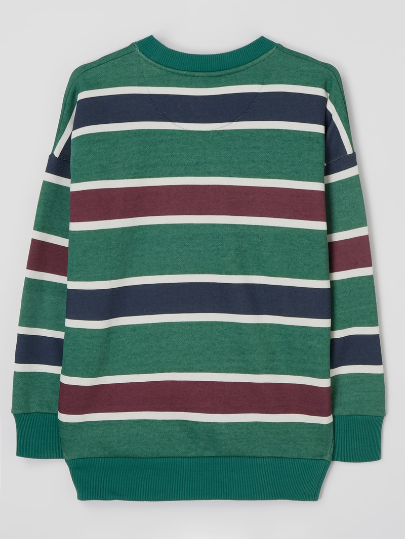 Sweatshirt mit Streifenmuster in mint