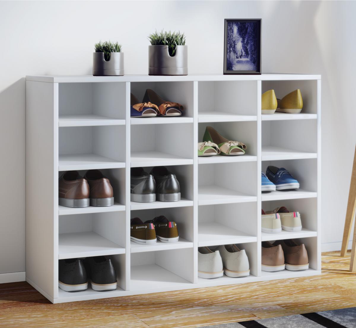 VCM Schuhschrank Hinsol L Weiß