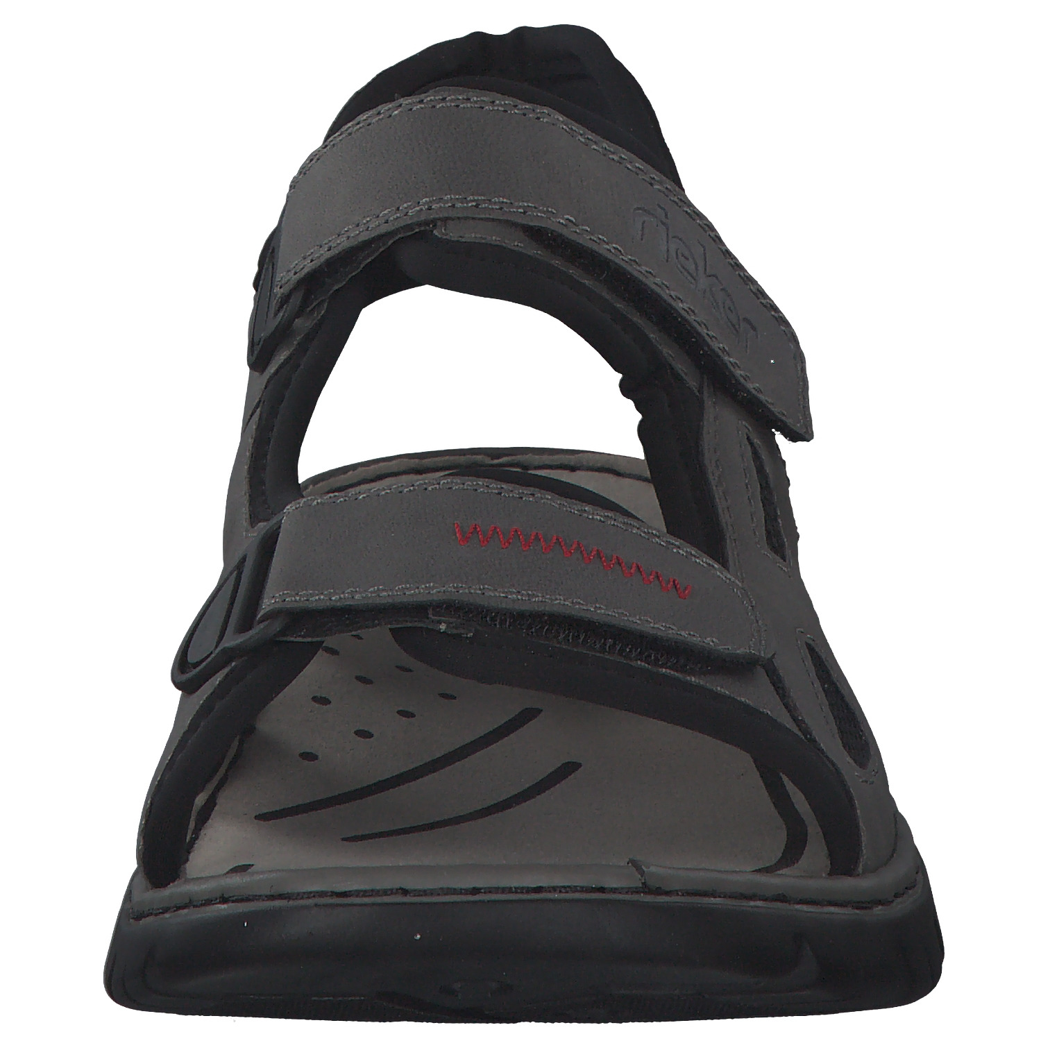 Rieker 26752, Klassische Sandalen, Herren, cenere/black/schwarz