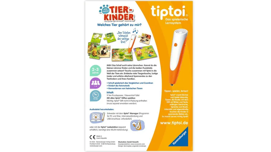 Ravensburger tiptoi - Spiel - Alle meine Tierkinder