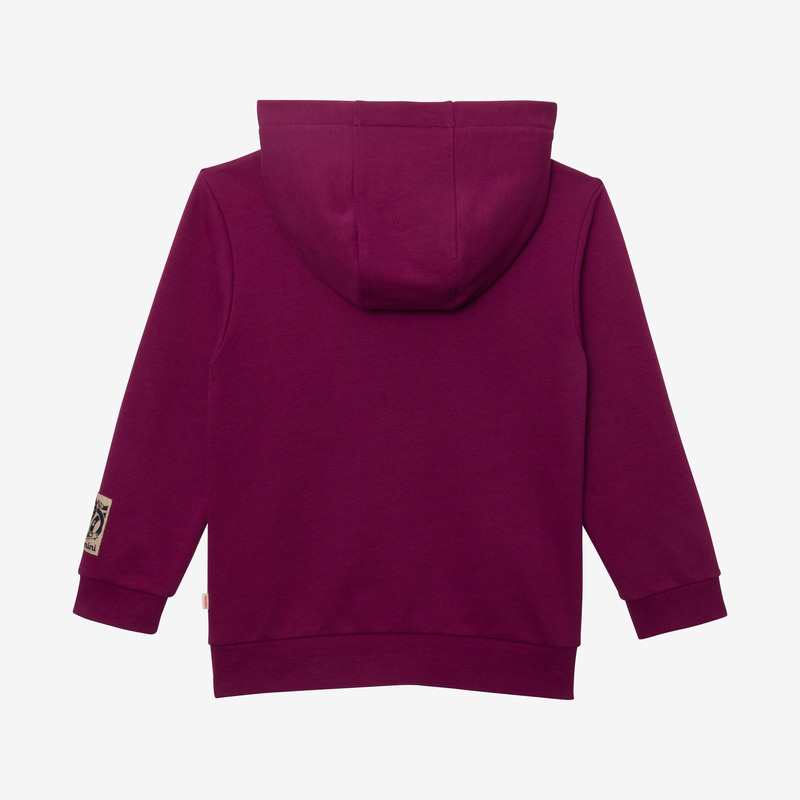 Sweat garçon broderie violet en coton recyclé Catimini