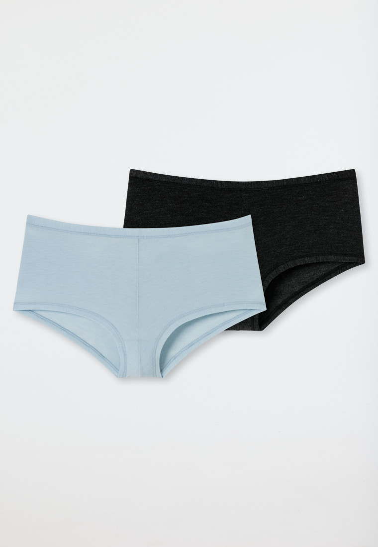 Shorts 2er-Pack dunkelblau/ blaugrau - Personal Fit
