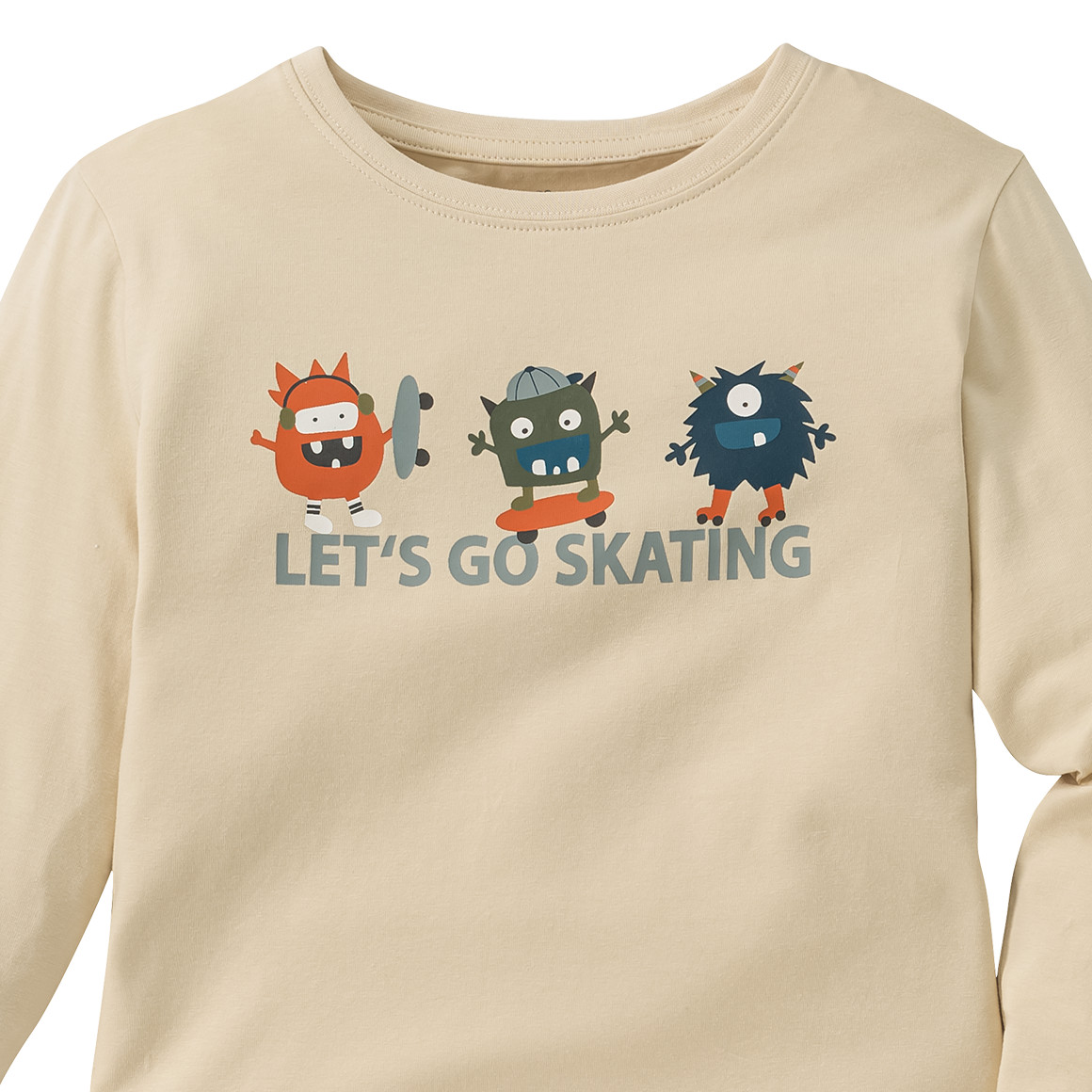 Kinder Langarmshirt mit Skate-Print