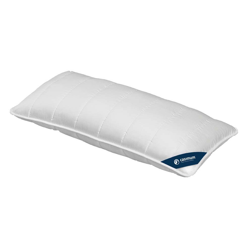 3-Kammer-Kopfkissen 3D-Hohlfaser (100% Polyester), casimum, Füllung: 3D-Hohlfaser, 100% Polyester (Außen), Bezug: Baumwolle, extrem leicht und komfortabel, für Seiten- & Rückenschläfer, 40x80cm