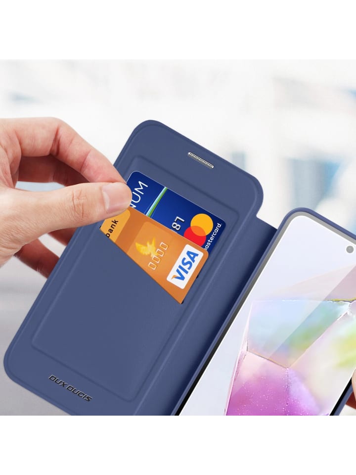 COFI 1453 Dux Ducis Skin X Pro Handyhülle Smartphonehülle Buchtasche kompatibel in Blau günstig kaufen S