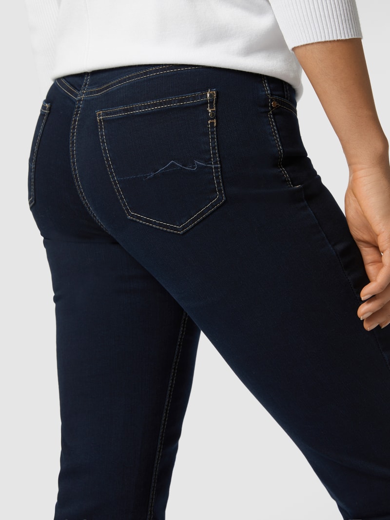 Feminine Fit 5-Pocket-Jeans Modell MELANIE in marineblau