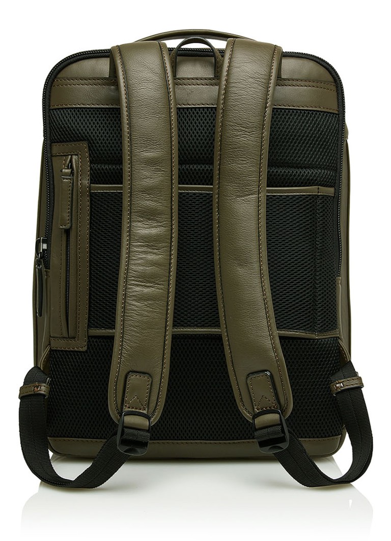 Rucsac Castelijn & Beerens Victor din piele cu compartiment pentru laptop de 15,6 inchi